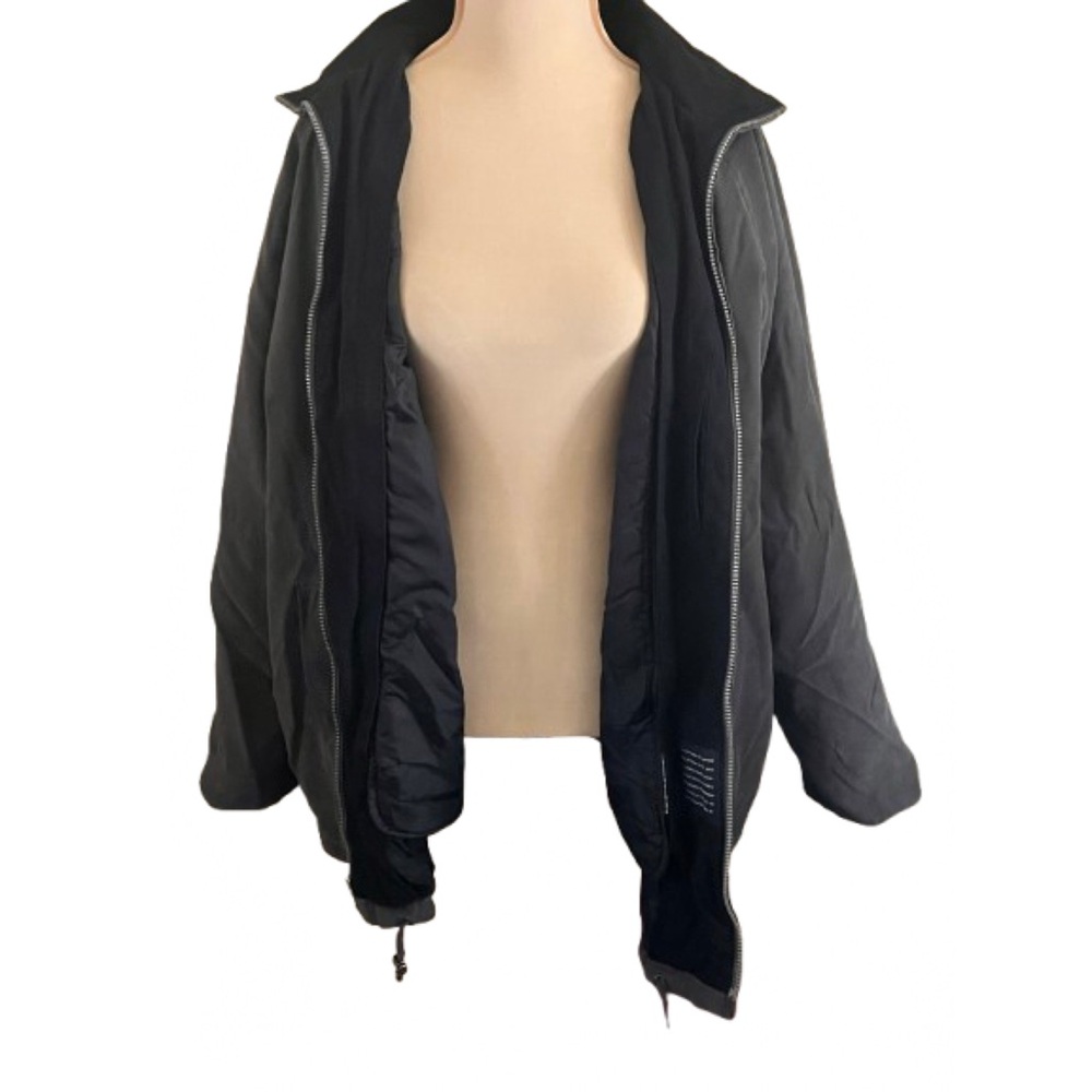 London Fog Gray Jacket Size 1X Reg Winter Pockets Vintage Fully Lined Hooded
